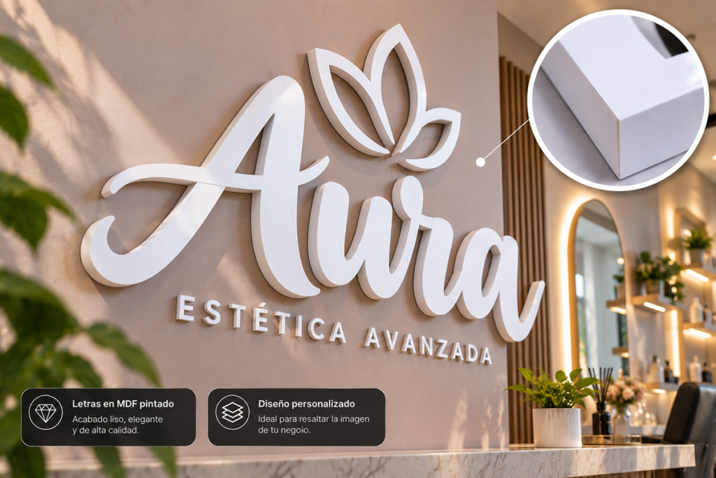 Letras en MDF